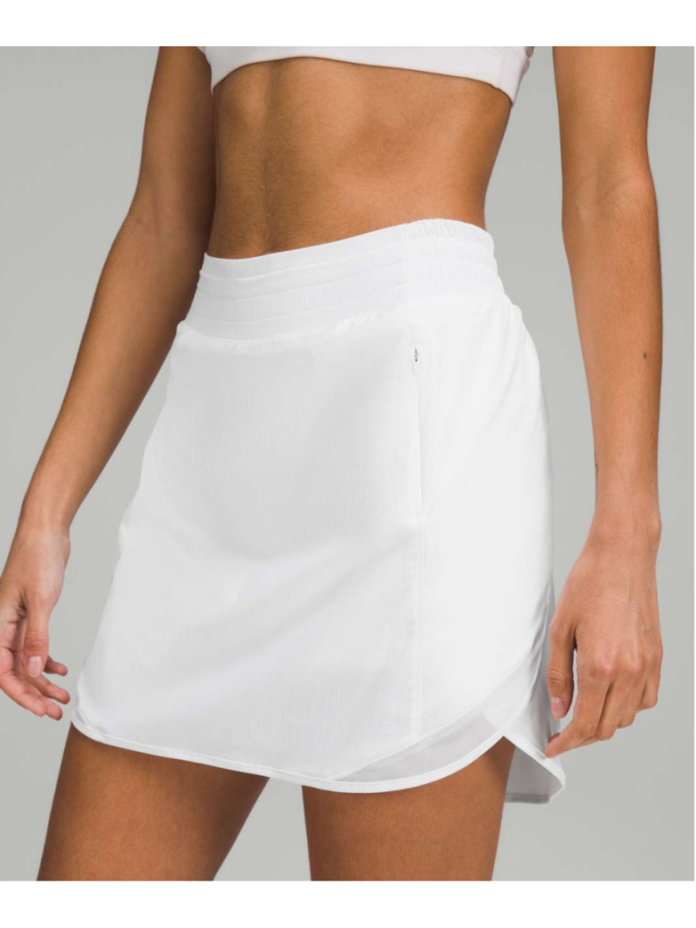 Lululemon Hotty Hot High-Rise Skirt *Long White sz 6